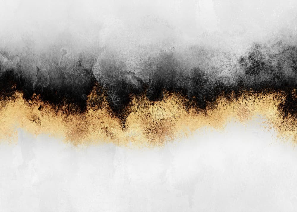 Gilded Shadow Flow by Elisabeth Fredriksson — canvas wall art
