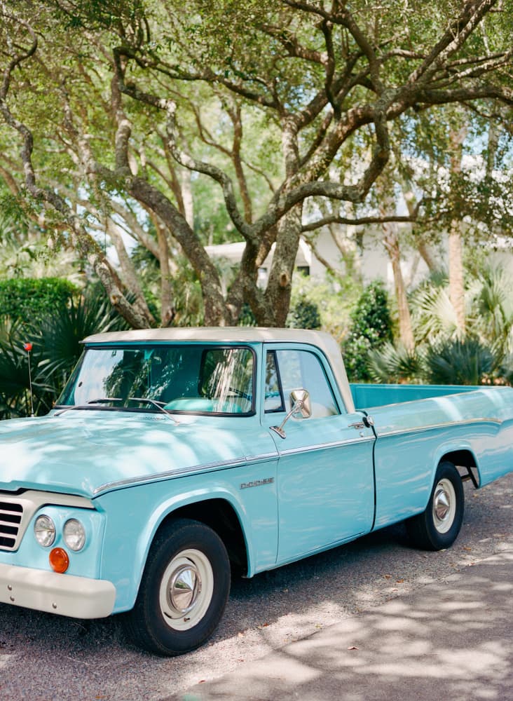 Classic Aqua Pickup by Bethany Young — canvas wall art