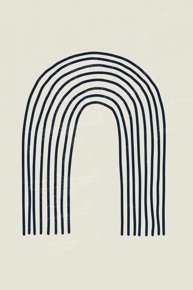 Organic Line Arch by jay stanley — canvas wall art