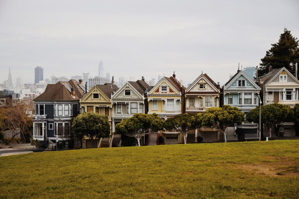San Francisco Painted Ladies by Del Mundo Imagery — canvas wall art