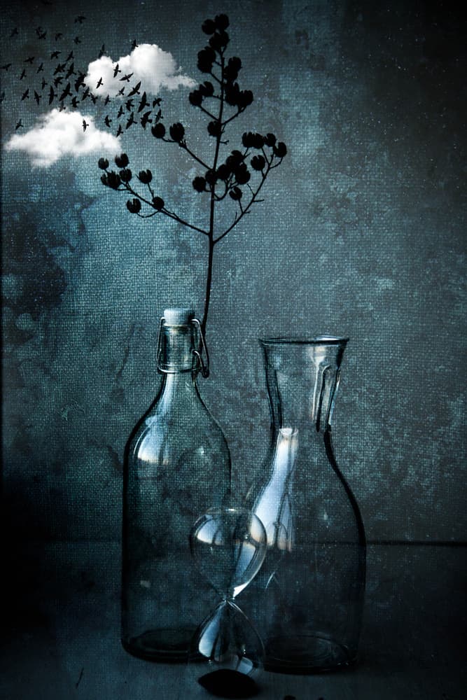 Surreal Glass Still Life by Farid Kazamil — canvas wall art