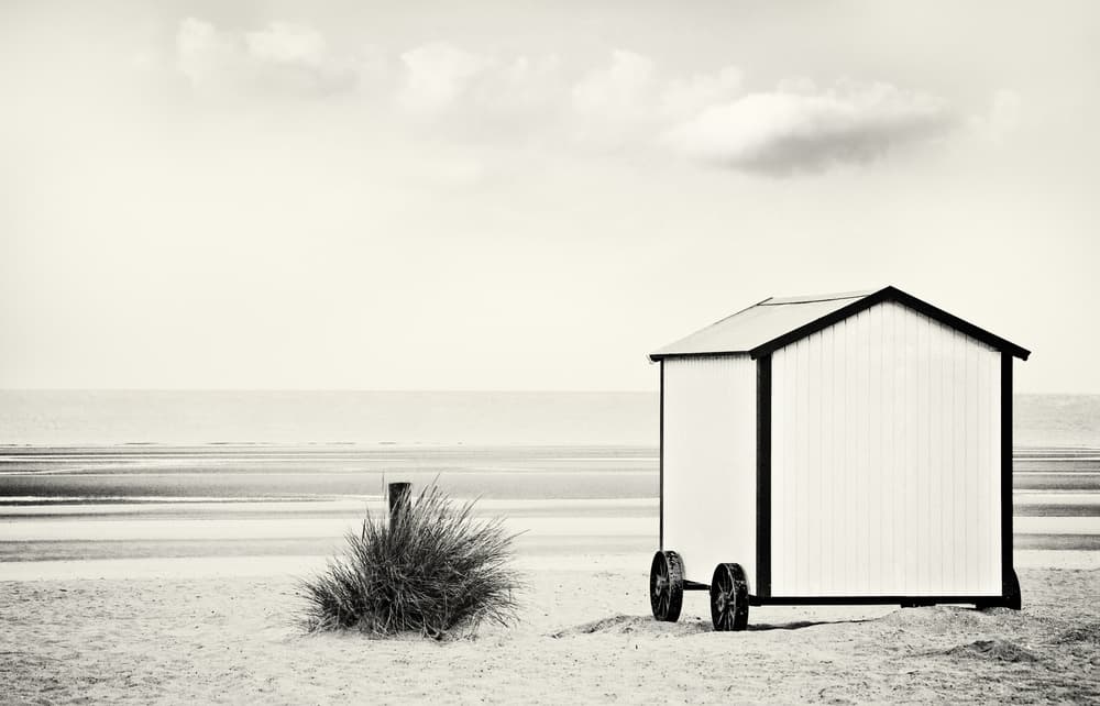 Serene Beach Hut by Gilbert Claes — canvas wall art