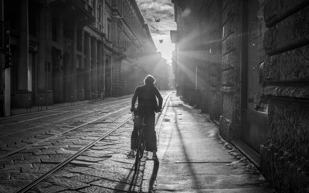 Sunlit City Ride by Alan Kwang — canvas wall art