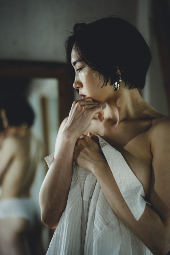 Bare Shoulders Reflection by HIDASAN — canvas wall art