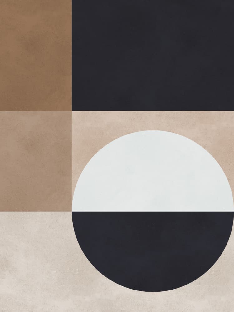 Geometric Color Blocks by Vitor Costa — canvas wall art