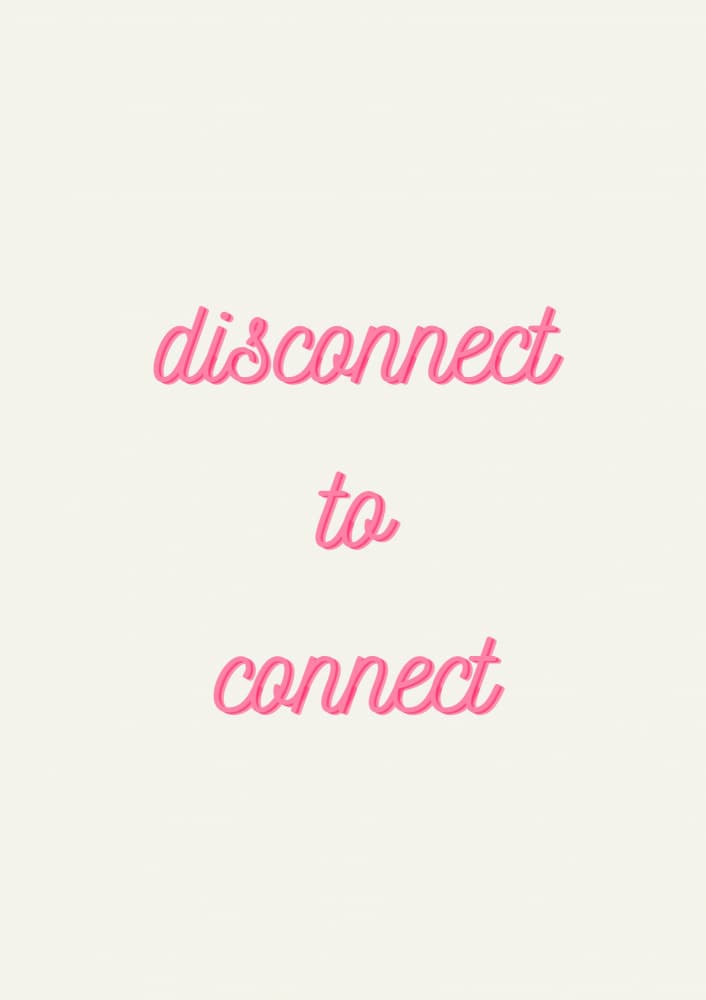 Disconnect to Connect by ART of living — canvas wall art