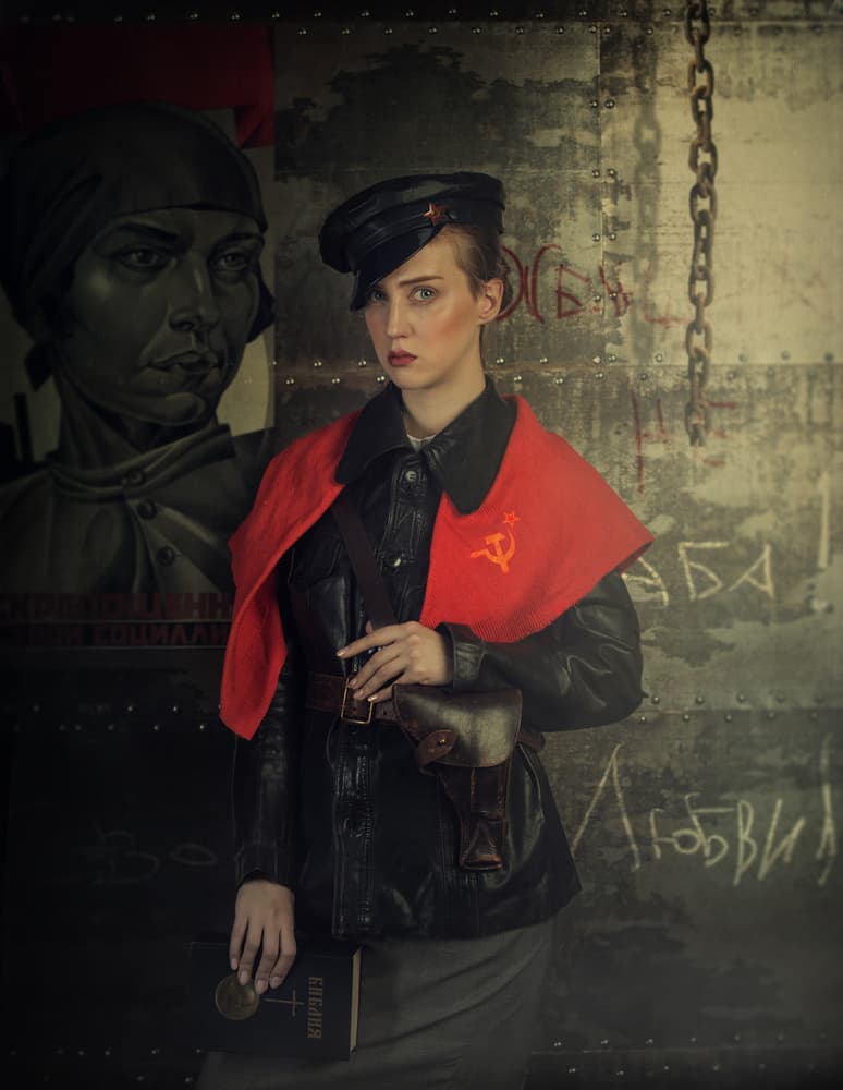 Soviet Rebel Woman by Svetlana Melik-Nubarova — canvas wall art