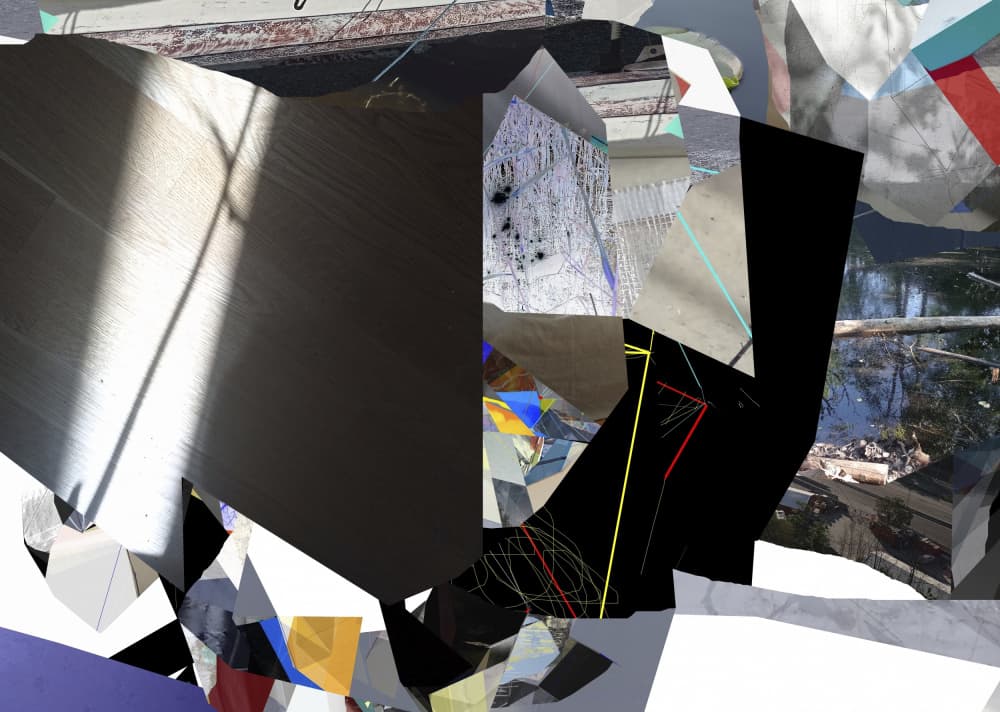 Fragmented Light Collage by Stefan Fransson — canvas wall art