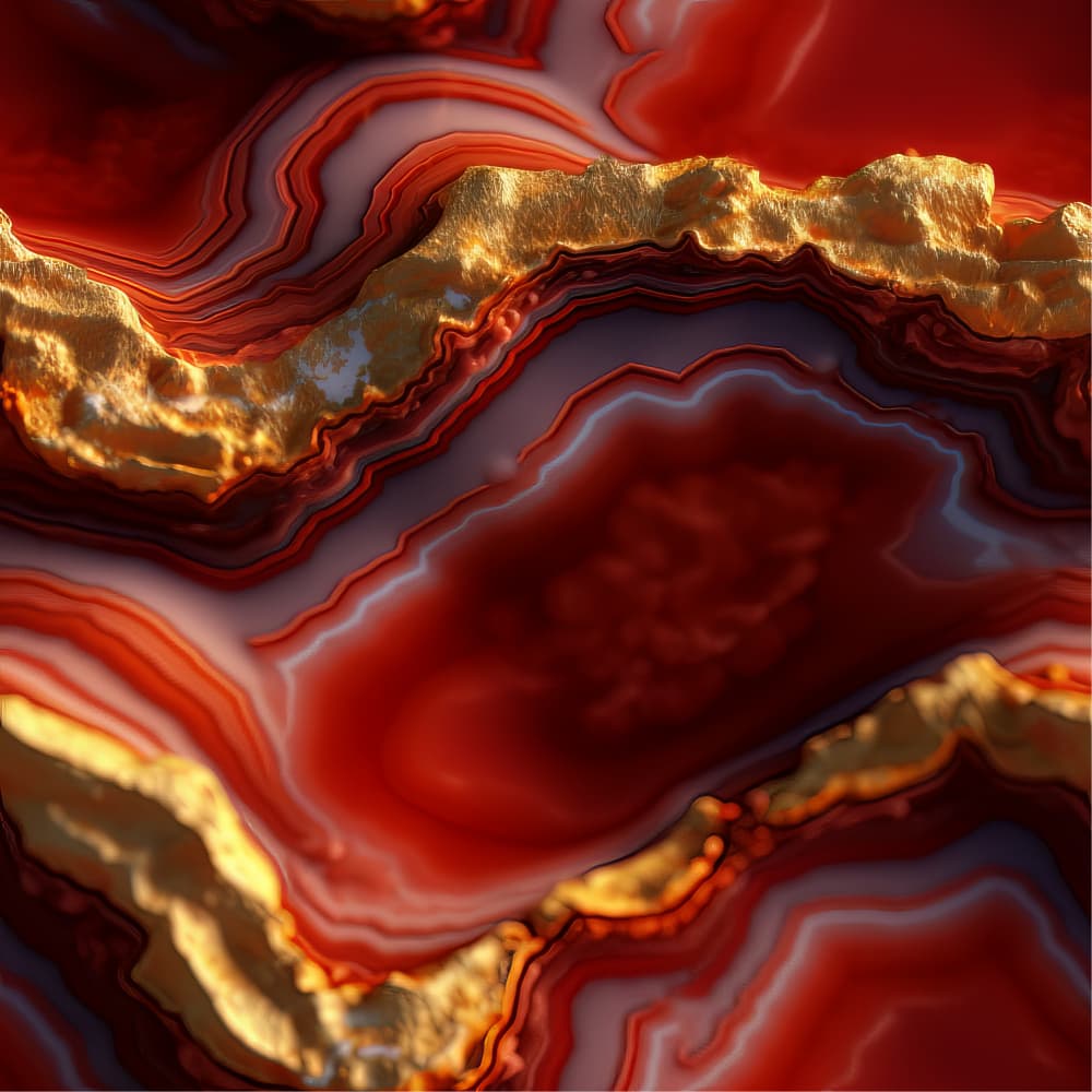 Molten Gold Agate by Bilge Paksoylu — canvas wall art