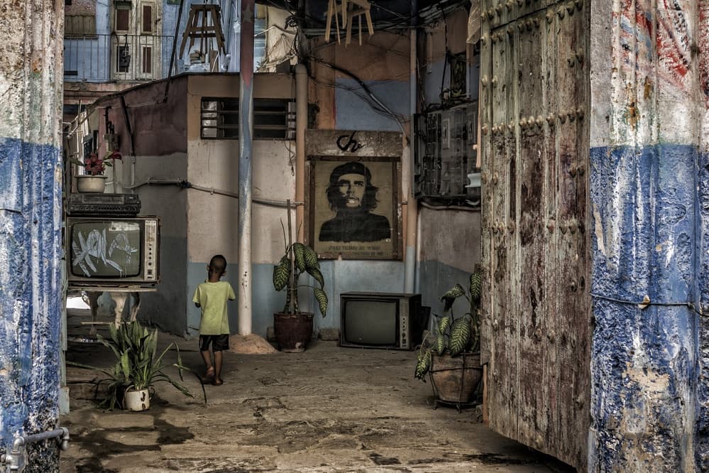 Cuban Alley Life by Pavol Stranak — canvas wall art