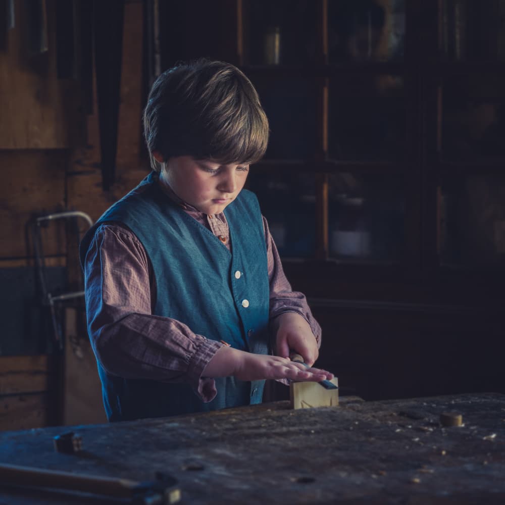 Young Artisan at Work by Miroslaw Prybinski — canvas wall art