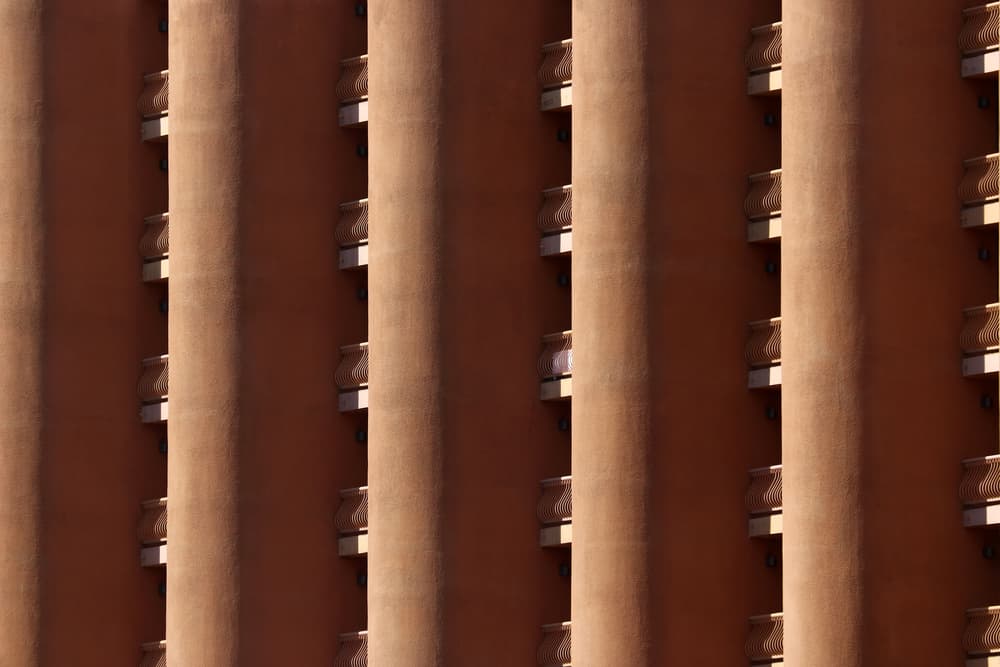 Sunlit Architectural Curves by Hans-Wolfgang Hawerkamp — canvas wall art