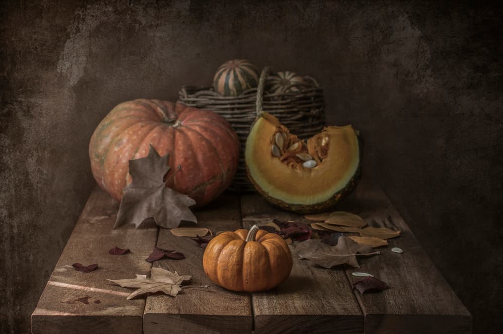 Rustic Autumn Pumpkins by Margareth Perfoncio — canvas wall art