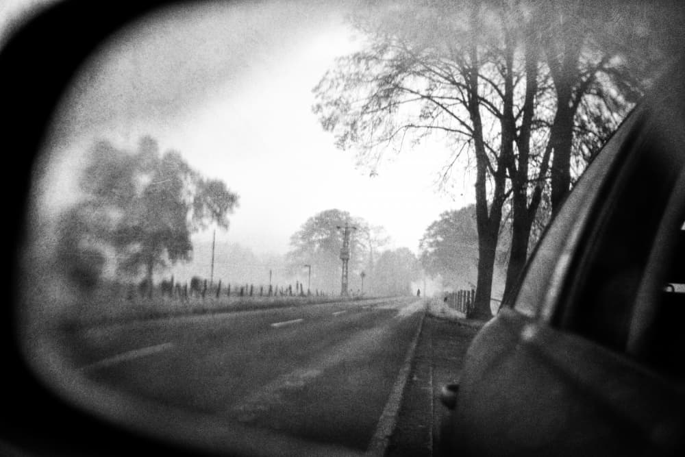 Foggy Mirror Road by Adam Dauria ☂ — canvas wall art