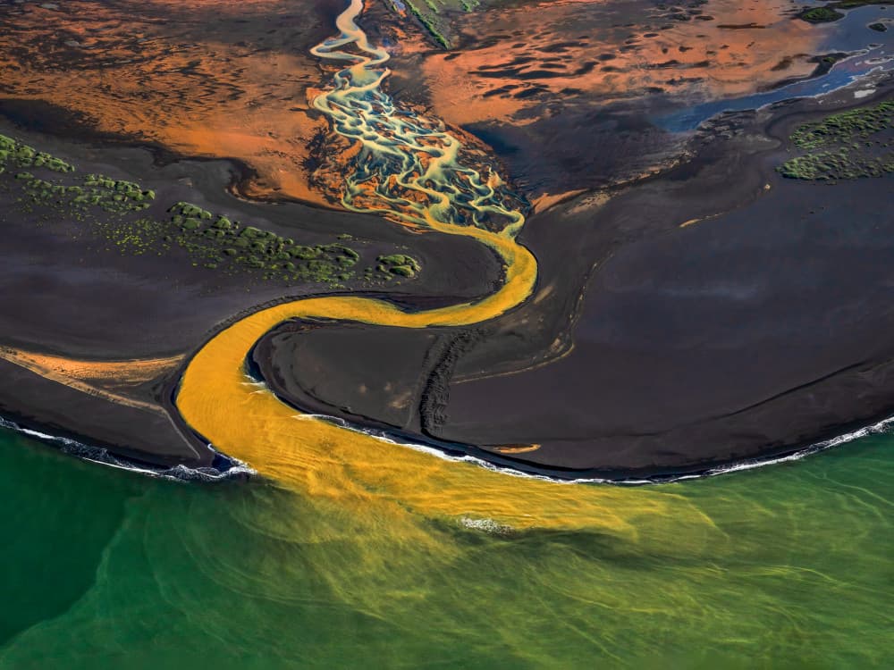 Colorful River Delta by John Fan — canvas wall art