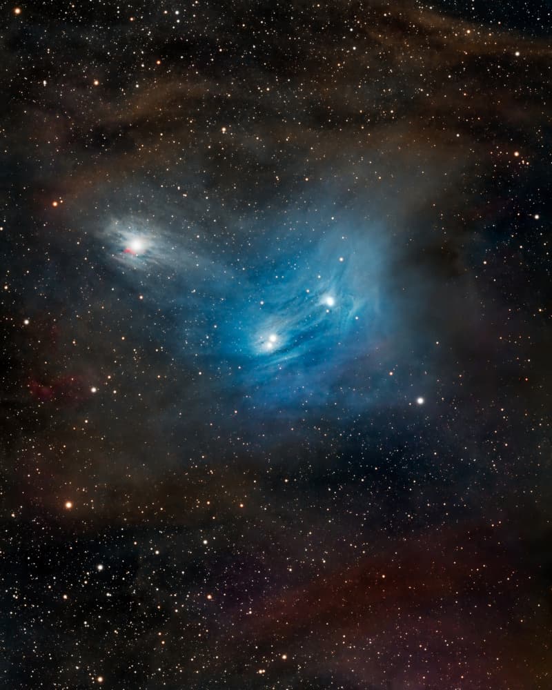 Blue Cosmic Nebula by Vikas Chander — canvas wall art