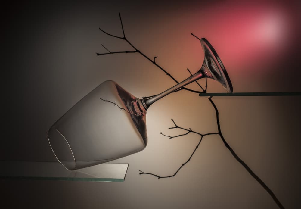 Elegant Glass Still Life by Evgeniy Popov — canvas wall art