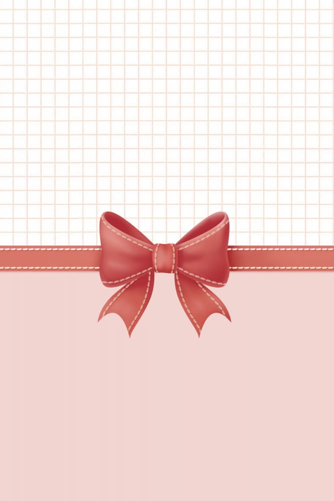 Cute Pink Bow Grid by Xuan Thai — canvas wall art