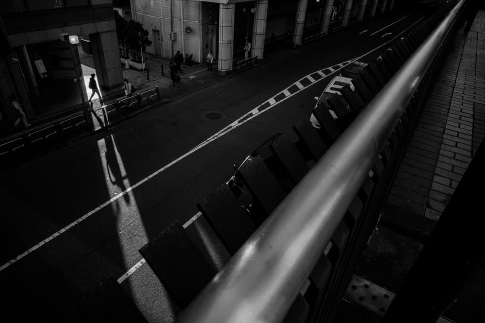 Urban Night Shadow by Satoshi Hata — canvas wall art