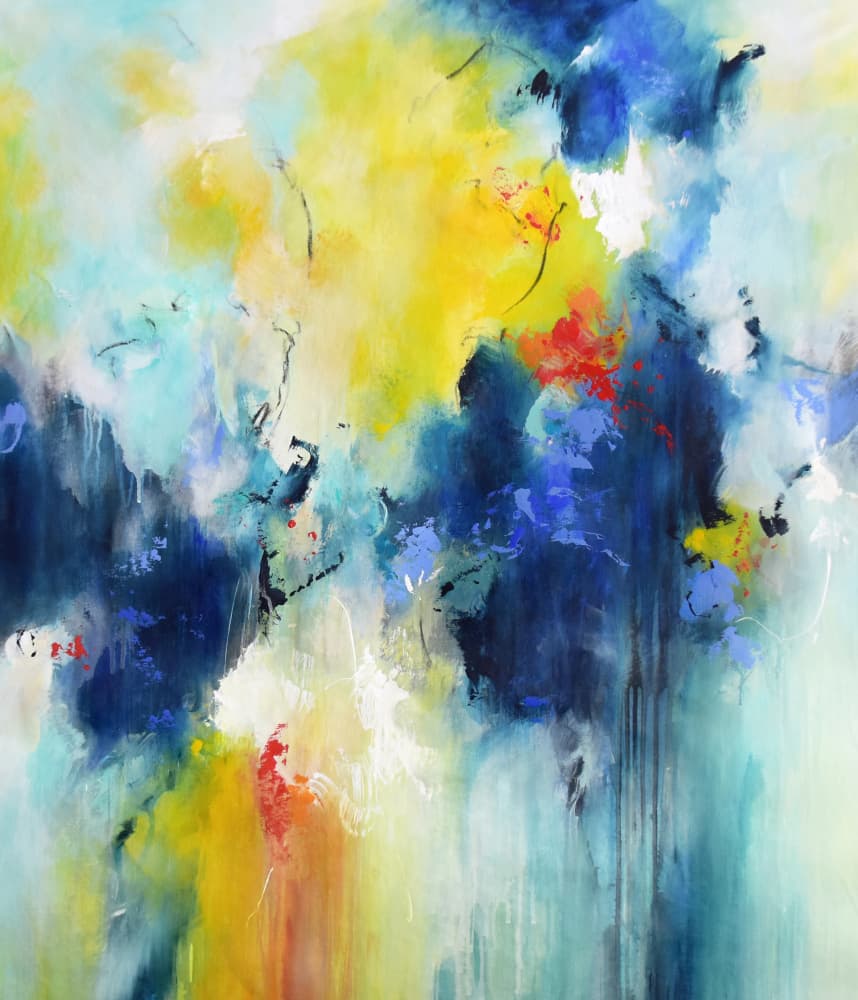 Vibrant Abstract Flow by Kirsten Handelmann — canvas wall art