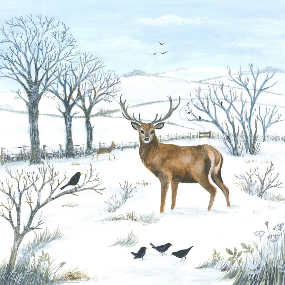 Winter Stag by Isabelle Brent — canvas wall art