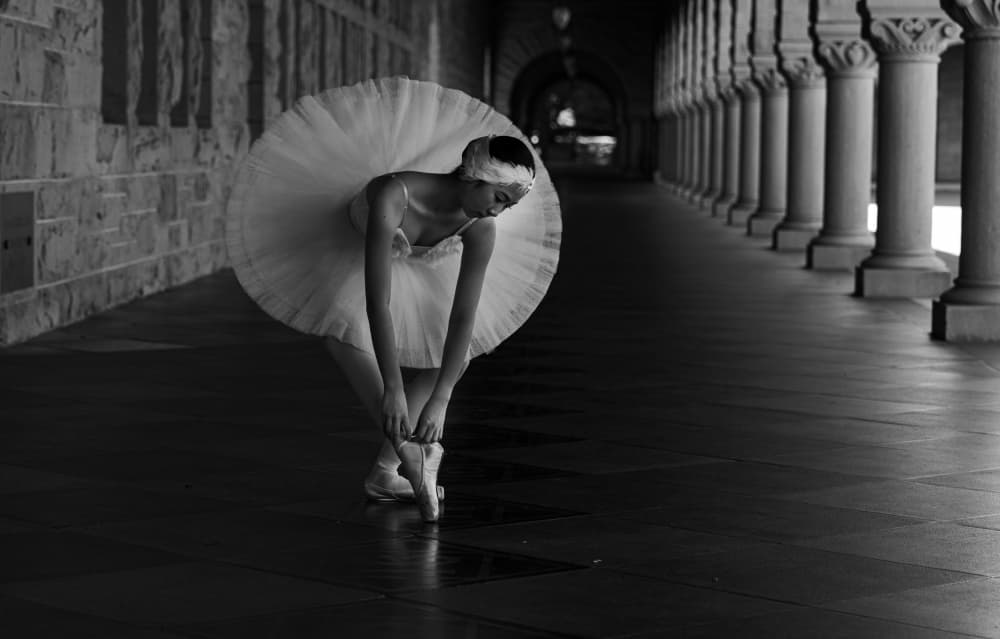 Focused Ballerina by Johnson Huang — canvas wall art