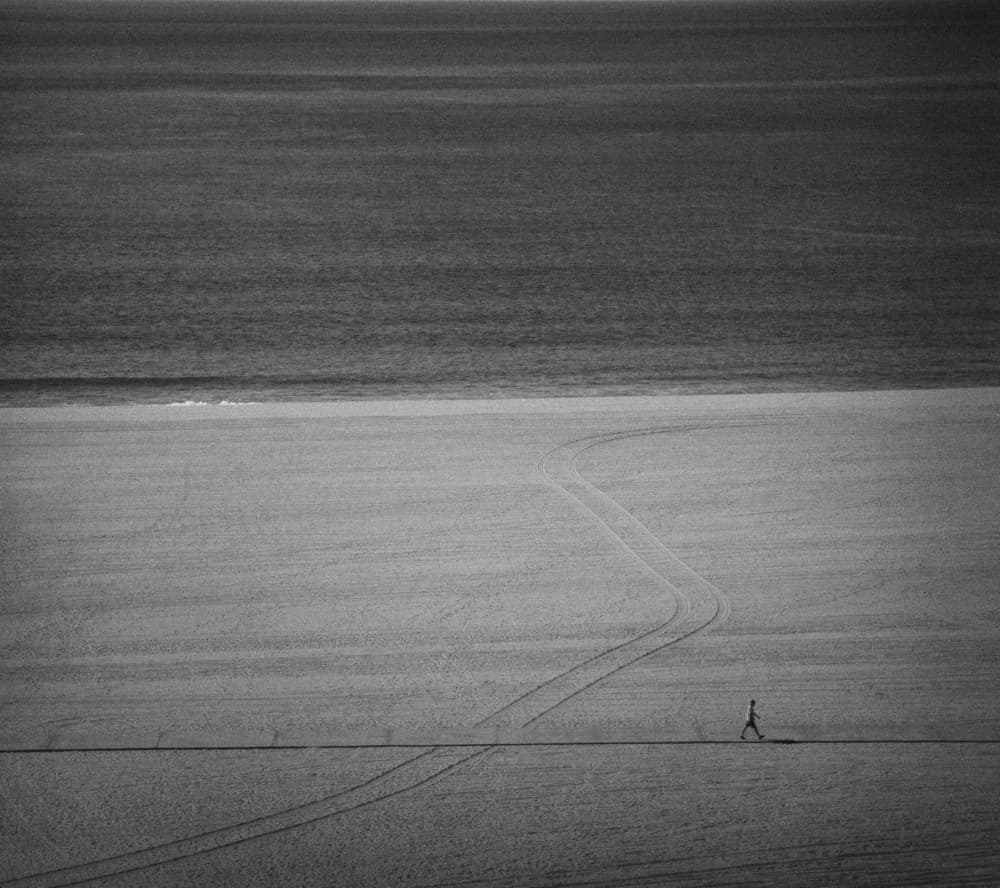 Solitary Beach Stroll by Roxana Labagnara — canvas wall art