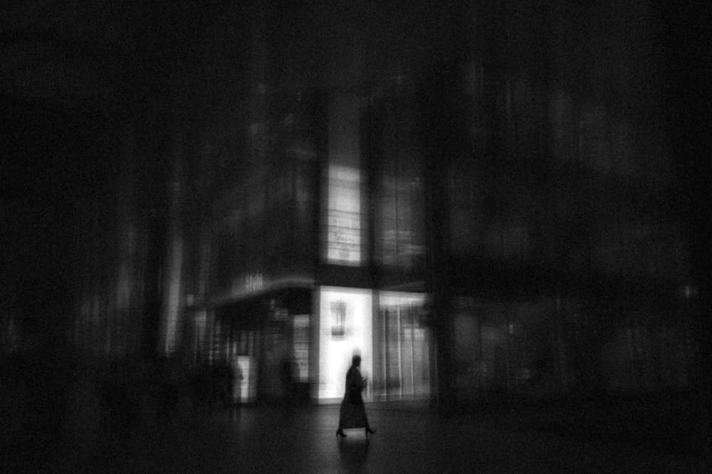 Mysterious Night Walker by HISASHI ISHIKAWA — canvas wall art