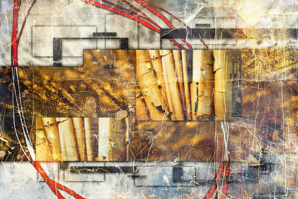Industrial Grunge Layers by Rafal Kulik — canvas wall art
