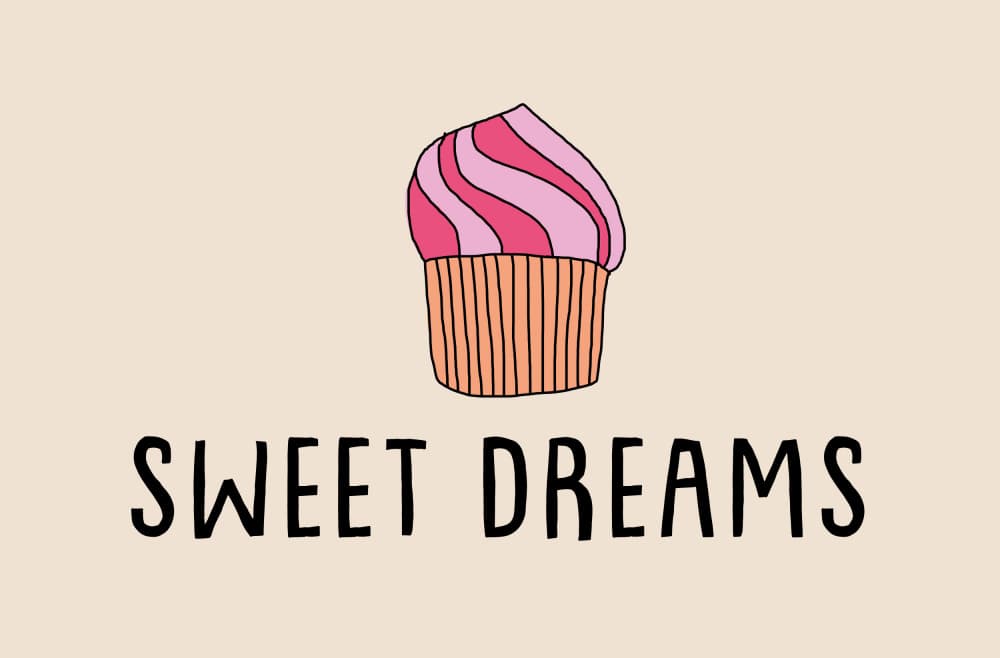 Sweet Dreams Cupcake by Aylin Demir — canvas wall art