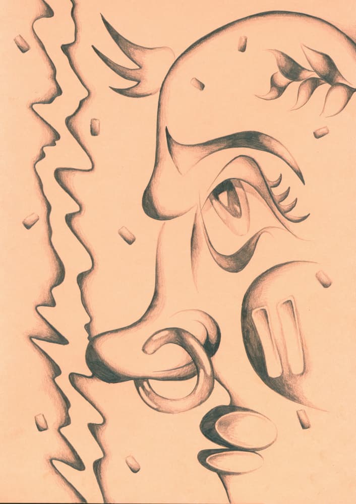 Abstract Bull Profile by Kulik — canvas wall art