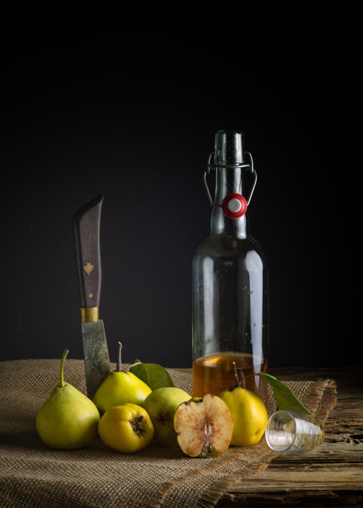 Rustic Quince Pear Still Life by FranzStaab — canvas wall art
