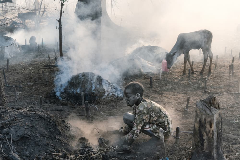 Child in Smoky Haze by Trevor Cole — canvas wall art
