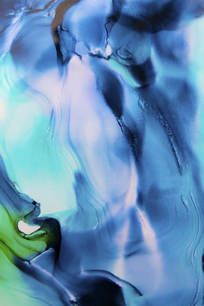 Serene Blue Fluidity by Jemma Morris — canvas wall art
