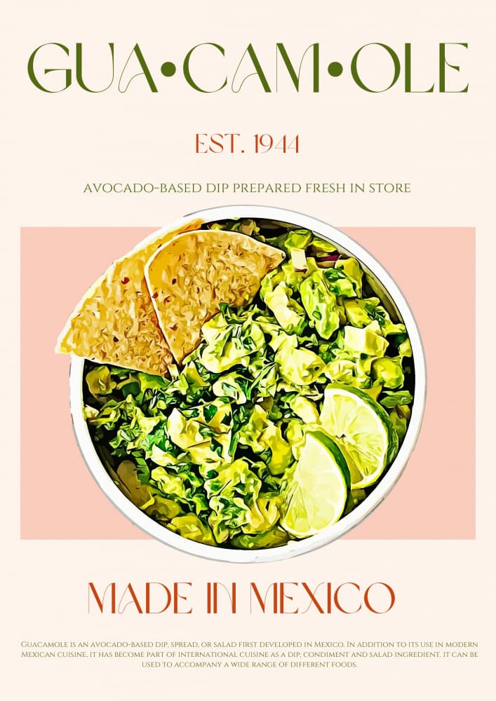 Fresh Guacamole Bowl by Nazma Khokhar — canvas wall art