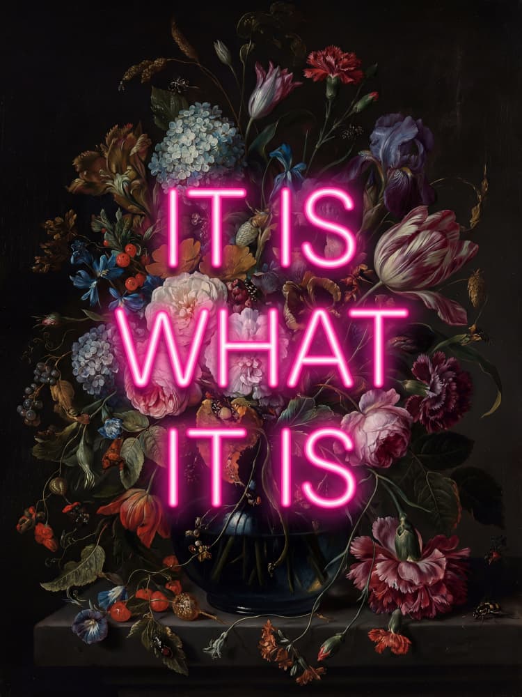 Still Life Neon Wisdom by Andreas Magnusson — canvas wall art