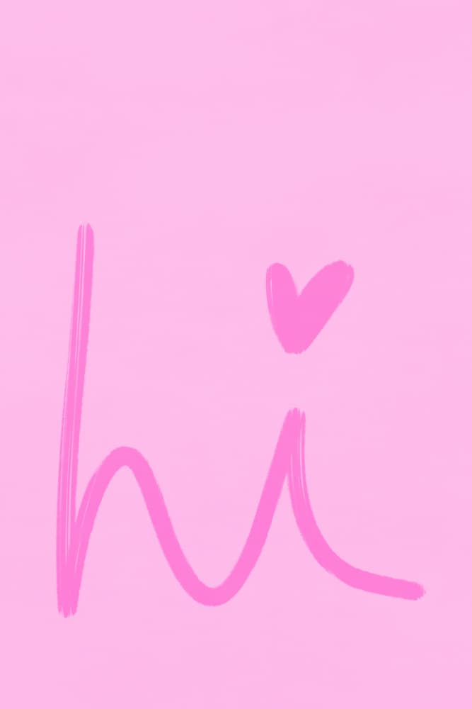Hi(pink) by Treechild — canvas wall art