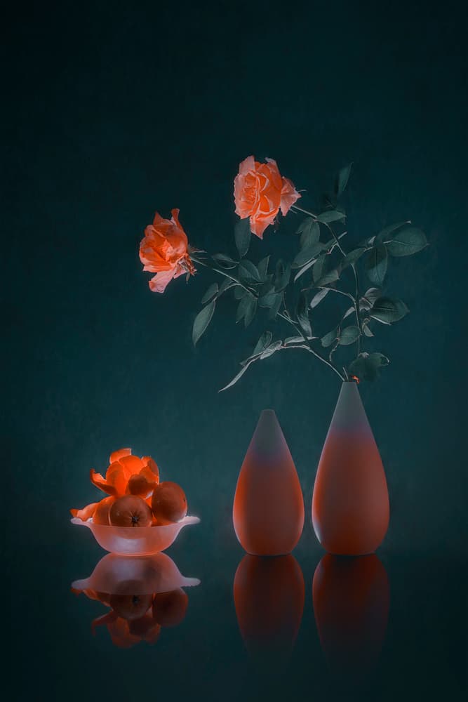 Elegant Dark Floral by Lydia Jacobs — canvas wall art