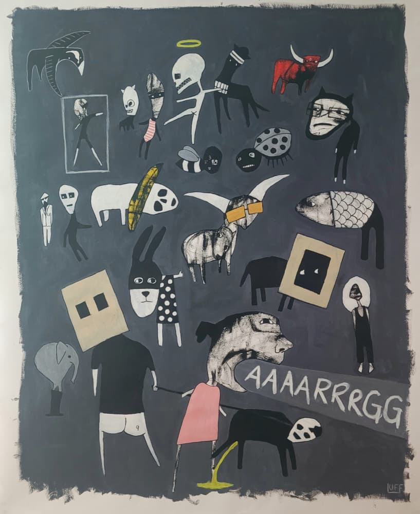 Surreal Creature Medley by Sam Luff — canvas wall art