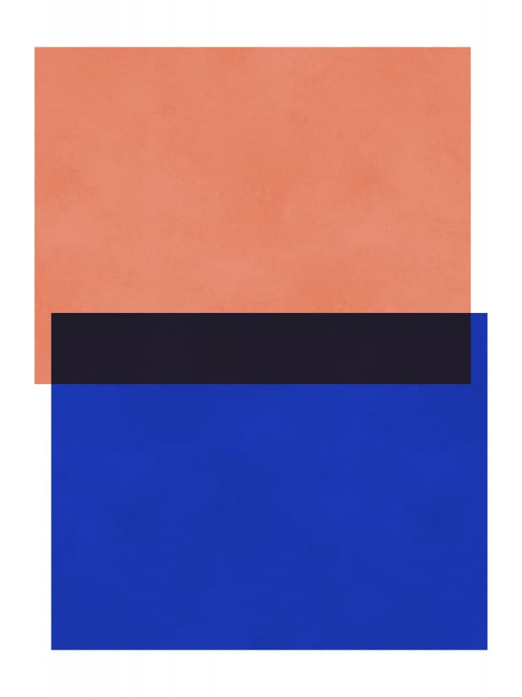 Abstract Color Blocks by Vitor Costa — canvas wall art