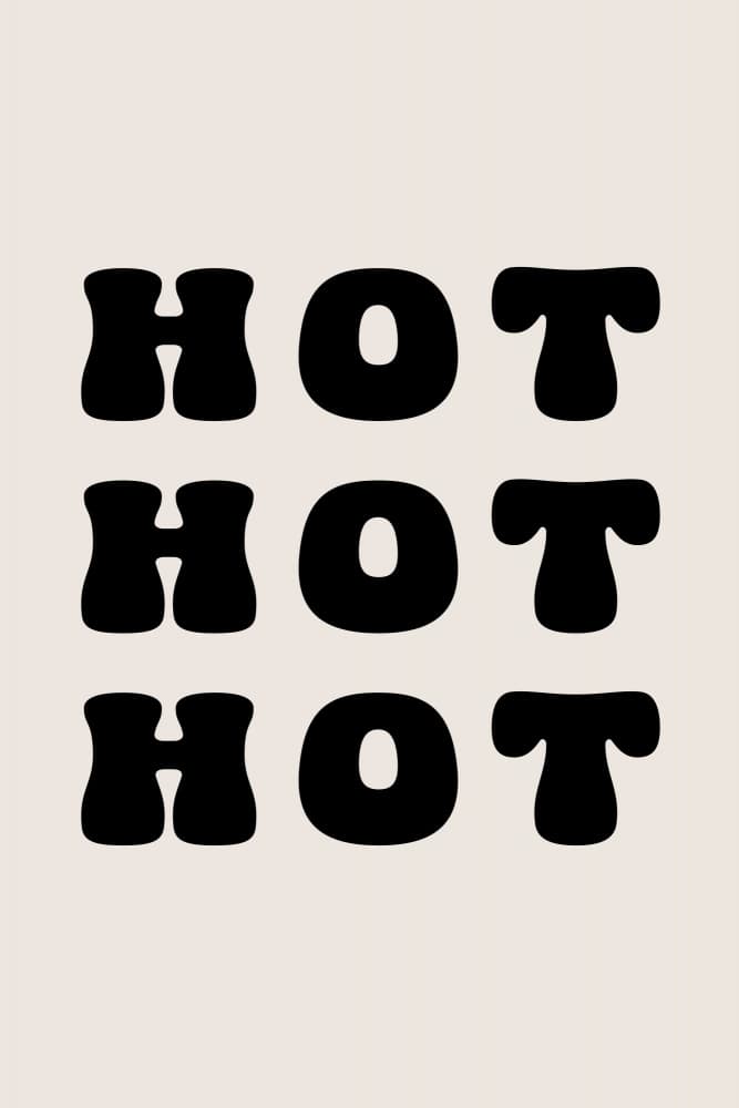 Hot Hot Hot by Karen Menzenbach — canvas wall art
