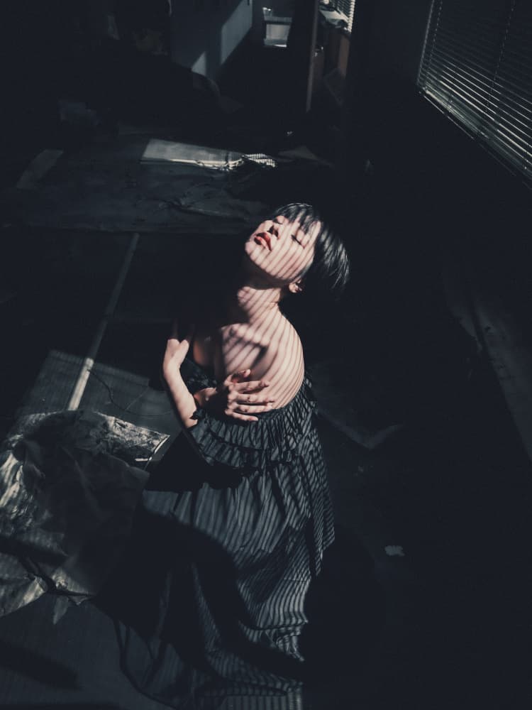 Woman in Window Light by Kurosaki Sangan — canvas wall art