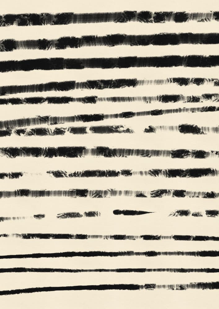 Abstract Black Lines by Nicholas — canvas wall art