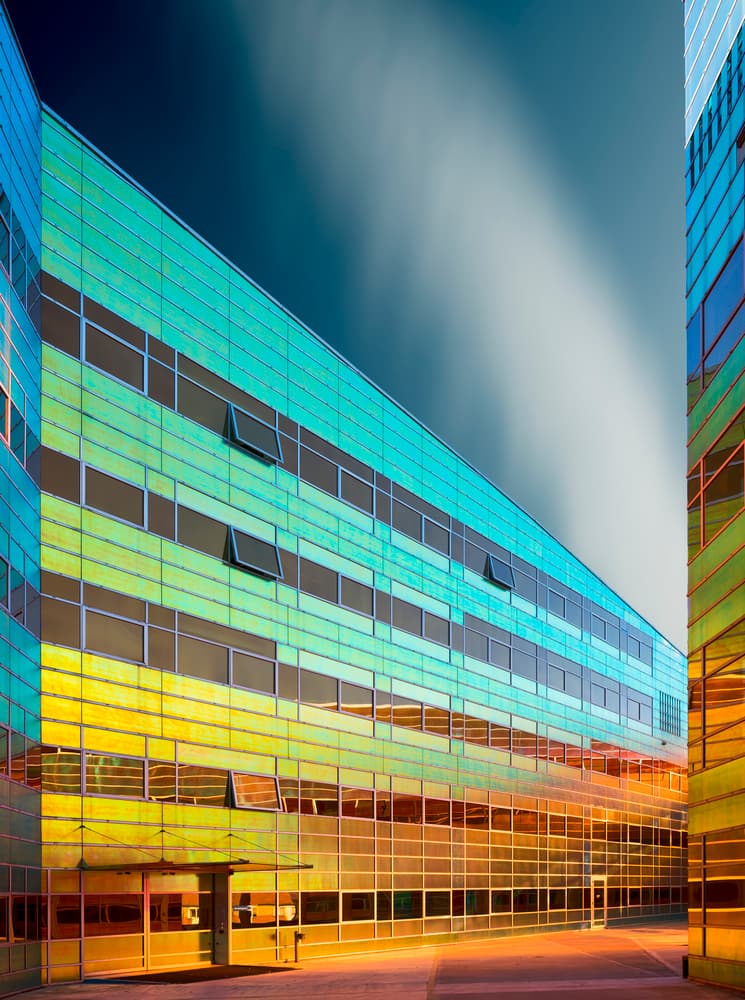 Vibrant Architectural Gradient by Greetje van Son — canvas wall art