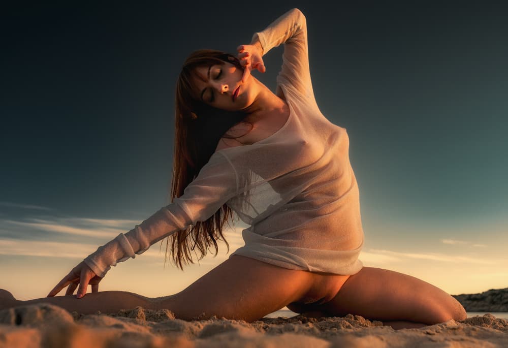 Sheer Serenity Sunset by Paolo Lazzarotti — canvas wall art