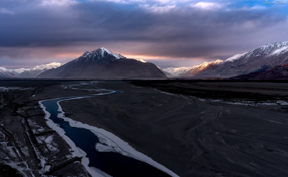 Winter Valley Twilight by Rajat Dhesi — canvas wall art