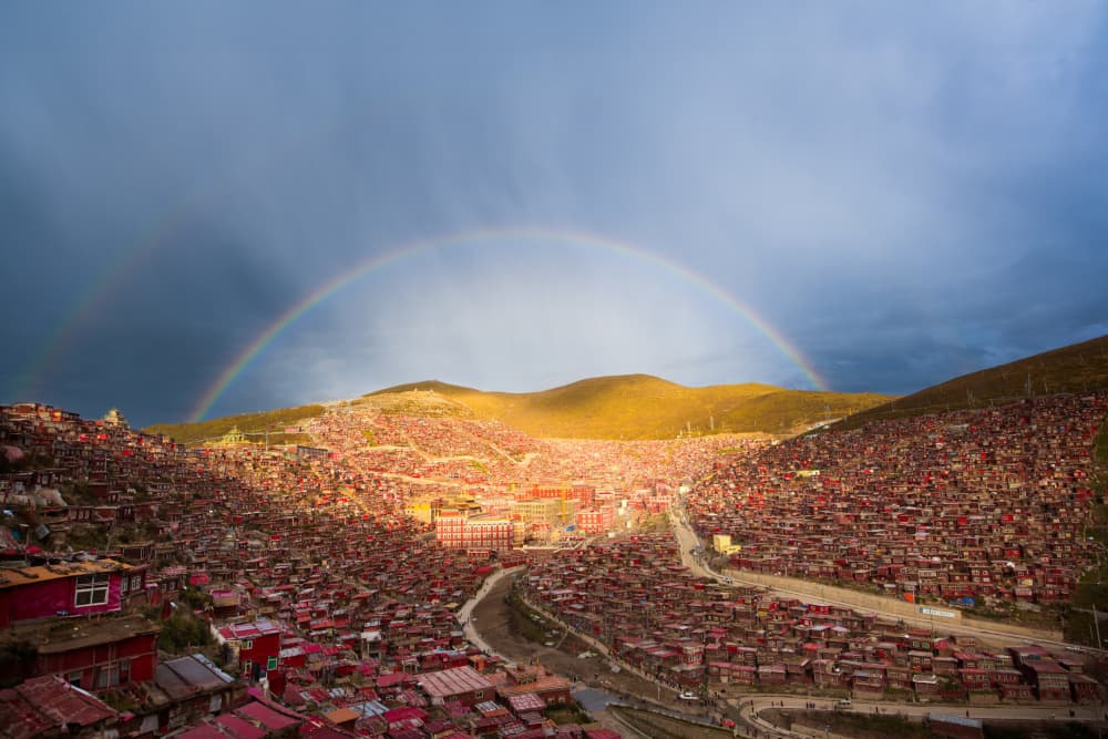 Sacred Valley Rainbow by Simoon — canvas wall art