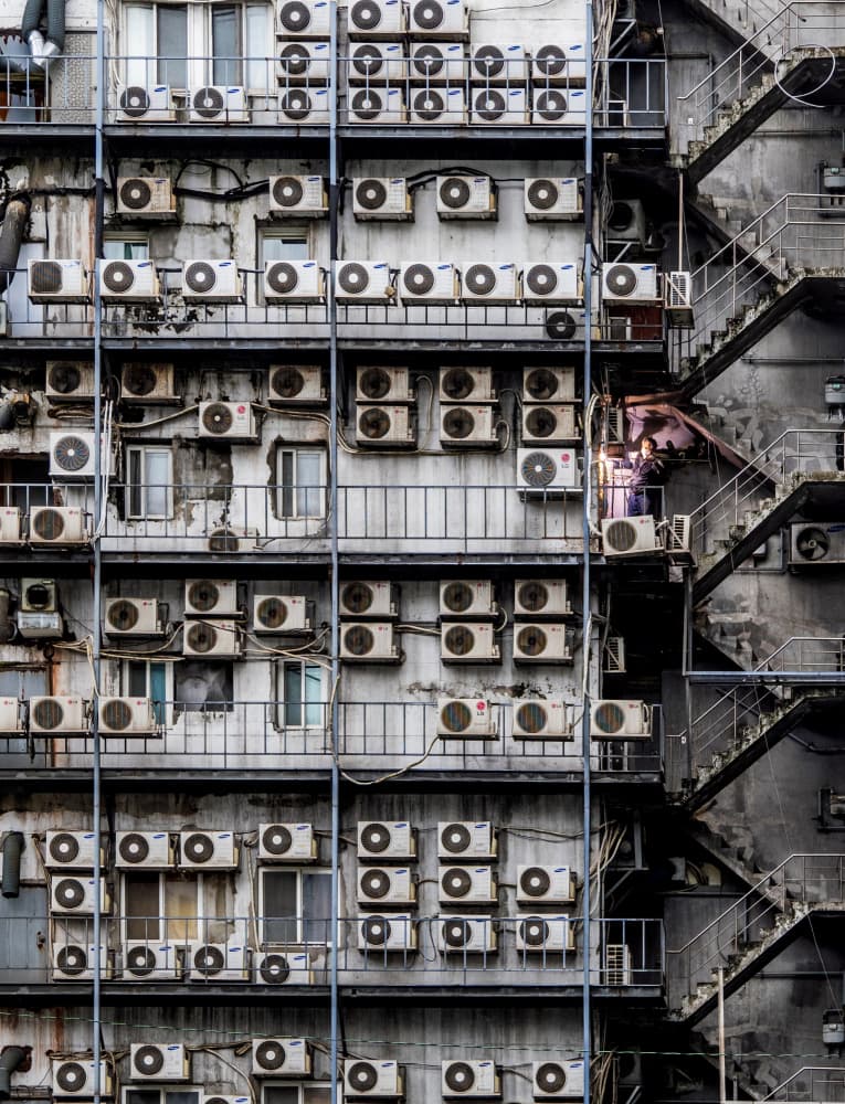 Urban AC Units Building by HAN dong hee — canvas wall art