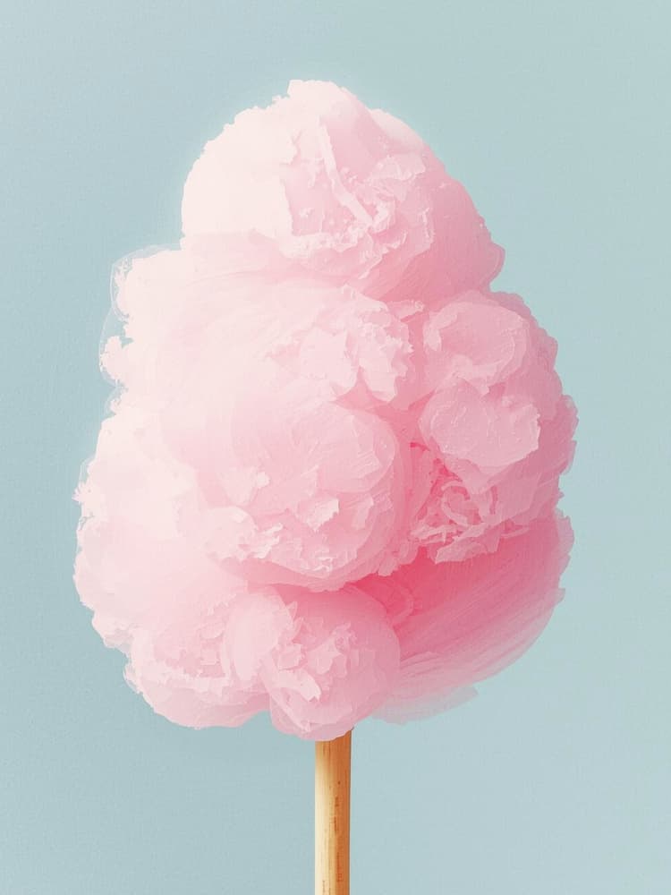 Pink Cotton Candy by Ohkimiko — canvas wall art