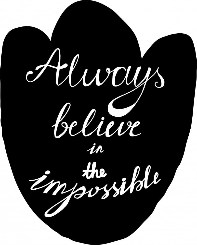 Believe In The Impossible by Marika Barsrsind β canvas wall art